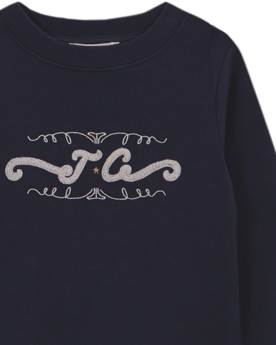 SUDADERA UNISEX TENNIS AZUL MARINO