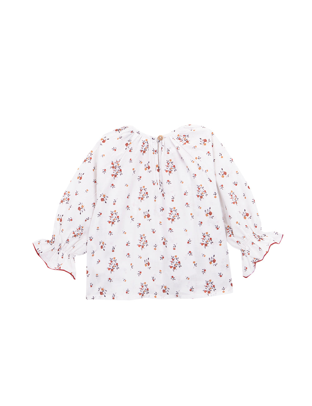 SMOCK ODETTE PEACH BLOUSE