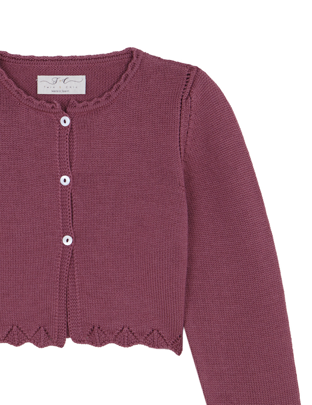 Burgundy short cardigan best sale